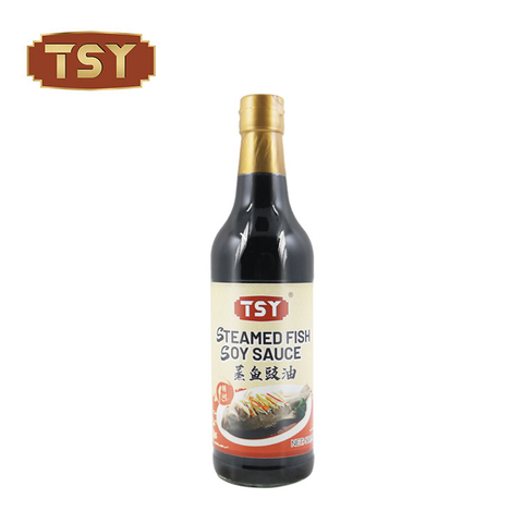 500ml Dipping Family Size Bottle Non-GMO Steamed Fish Soy Sauce