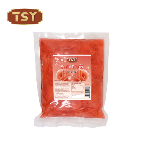 1kg Bag Packs Affordable Pickled Classic Red Sushi Ginger for Izakaya