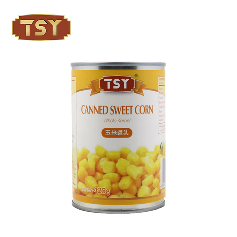 425g Easy Open Packing Natural Fresh Tasty Canned Sweet Corn