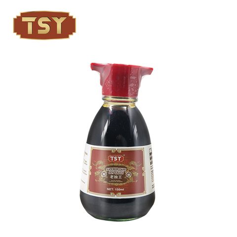 150ml Mini Bottle Low Salt Concentrated Dark Soy Sauce for Supermarket