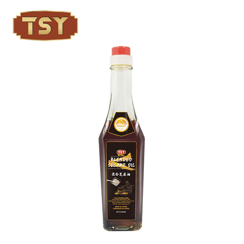 270ml Hot Sale in Peru Glass Bottle Blended Cooking Black Sesame Oil