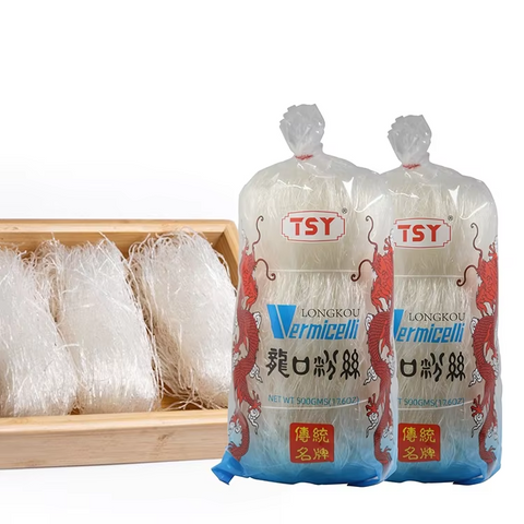 500g Classic Simple Thai Glass Noodle Stir Fry Dish Vermicelli Be Used in Soups Salads