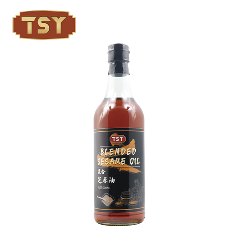 Normal Size Affordable Pure Black Sesame Seed Oil for Stir-Fry